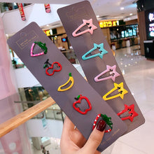 Load image into Gallery viewer, 10/15 Pcs/Set Girls Cute Cartoon Animals Fruit 5 cm Hairpins Children Lovely Hair Clips Barrettes Headband Kids Hair Accessories
