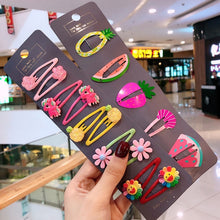 Load image into Gallery viewer, 10/15 Pcs/Set Girls Cute Cartoon Animals Fruit 5 cm Hairpins Children Lovely Hair Clips Barrettes Headband Kids Hair Accessories