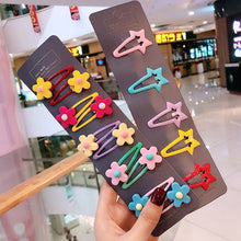 Load image into Gallery viewer, 10/15 Pcs/Set Girls Cute Cartoon Animals Fruit 5 cm Hairpins Children Lovely Hair Clips Barrettes Headband Kids Hair Accessories