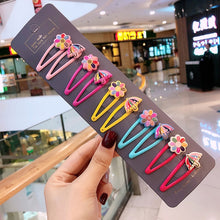 Load image into Gallery viewer, 10/15 Pcs/Set Girls Cute Cartoon Animals Fruit 5 cm Hairpins Children Lovely Hair Clips Barrettes Headband Kids Hair Accessories