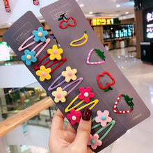 Load image into Gallery viewer, 10/15 Pcs/Set Girls Cute Cartoon Animals Fruit 5 cm Hairpins Children Lovely Hair Clips Barrettes Headband Kids Hair Accessories
