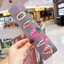 Load image into Gallery viewer, 10/15 Pcs/Set Girls Cute Cartoon Animals Fruit 5 cm Hairpins Children Lovely Hair Clips Barrettes Headband Kids Hair Accessories