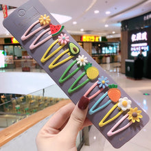 Load image into Gallery viewer, 10/15 Pcs/Set Girls Cute Cartoon Animals Fruit 5 cm Hairpins Children Lovely Hair Clips Barrettes Headband Kids Hair Accessories