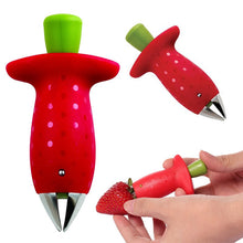Load image into Gallery viewer, 1PC Strawberry Huller Creative Fruit Leaf Remover Gadget Tomato Stalks Corers Strawberry Knife Stem Remover Kitchen Tools