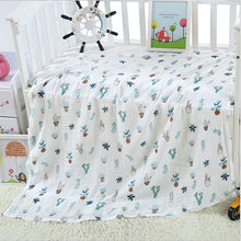 Load image into Gallery viewer, 1Pc 100% Cotton Baby muslin blankets, Soft Newborn Blankets for Bath