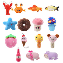 Load image into Gallery viewer, Plush Squeaky pet Toys, Bite-Resistant, Cleans Dogs and cats teeth. perfect for Puppy Training