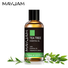 Load image into Gallery viewer, Natural Tea Tree Essential Oil, Sandalwood Pure Essential Oils for skin and hair. Vanilla Mint Frankincense Bergamot Eucalyptus Oil