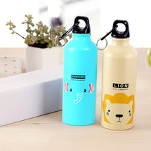 Load image into Gallery viewer, 500ML Cartoon Animal Water Bottle Hydro Flask Vacuum Insulated Portable Travel Sport Water Cup For Children Kids Climbing Bottle