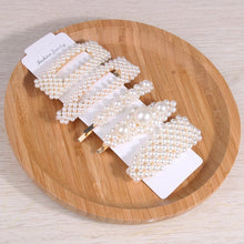 Load image into Gallery viewer, 5Pcs/Set Fashion Pearl Hair Clip Snap Button Hair Pins for Women Sweet Pearl Hairpin Hair Clips Jewelry Lady Barrette Stick