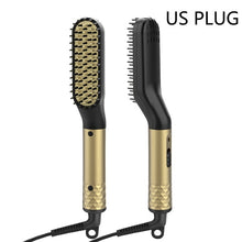 Load image into Gallery viewer, Electric Hair Straightener. Durable heated ceramic Electric com/brush for men and women