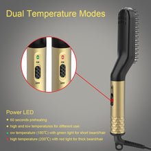 Load image into Gallery viewer, Electric Hair Straightener. Durable heated ceramic Electric com/brush for men and women