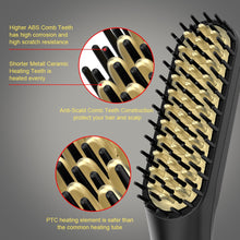 Load image into Gallery viewer, Electric Hair Straightener. Durable heated ceramic Electric com/brush for men and women