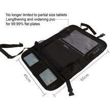 Load image into Gallery viewer, Car Backseat Organizer with Touch Screen Tablet Holder + 9 Storage Pockets Kick Mats Car Seat Back Protectors Great Travel 2 PCS