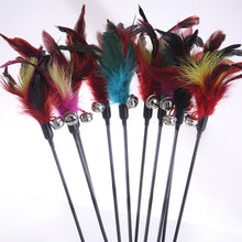 Load image into Gallery viewer, Cat Toy Feather Stick. interactive Toy For Cats and Kittens With Bell. increase pet brain power