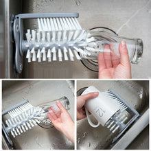Load image into Gallery viewer, Cup Scrubber Glass Cleaner Bottles Brush Sink Kitchen Accessories 2 in 1 Drink Mug Wine Suction Cup Cleaning Brush Gadgets