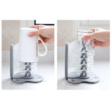 Load image into Gallery viewer, Cup Scrubber Glass Cleaner Bottles Brush Sink Kitchen Accessories 2 in 1 Drink Mug Wine Suction Cup Cleaning Brush Gadgets