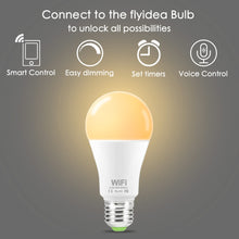 Load image into Gallery viewer, 15W B22 E27 WiFi Smart Light Bulb with dimmable effects, works with Alexa Google Assistant Control Wake up Smart Lamp Night Light