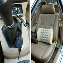 Load image into Gallery viewer, Electric massage Lumbar Cushion For Cars and Offices Seat. Supports Rest and acts as a Back Pillow for your Chairs. Waist Sofa vibration (lumbar pad)