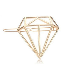 Load image into Gallery viewer, Fashion Metal Leaf Hair Clip Barrettes Hairpin Barrette Hair Claws Women Girls Trend Charm Moon Round Triangle