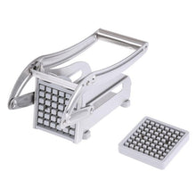 Load image into Gallery viewer, Fry Cutter Potato Chipper 2 Blades Cutter Stainless Steel Home French Fries Potato Chips Slicer Cutter Chopper Making Tool