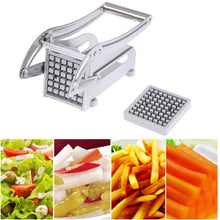 Load image into Gallery viewer, Fry Cutter Potato Chipper 2 Blades Cutter Stainless Steel Home French Fries Potato Chips Slicer Cutter Chopper Making Tool