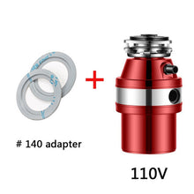 Load image into Gallery viewer, JIQI Food Waste Disposer 370W Food Residue Garbage Processor Sewer Rubbish Disposal Crusher Grinder Kitchen Sink Appliance