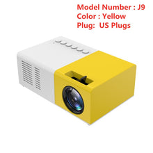 Load image into Gallery viewer, Portable Mini Projector, Mini Home Projector AV, USB SD TF Card USB Portable Pocket Beamer for smart Phones