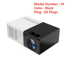 Load image into Gallery viewer, Portable Mini Projector, Mini Home Projector AV, USB SD TF Card USB Portable Pocket Beamer for smart Phones