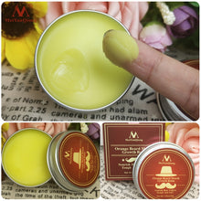 Load image into Gallery viewer, Natural Orange Organic Beard Oil Beard Wax balm Hair Loss Products Leave-In Conditioner for Groomed Beard Growth Health Care 30g