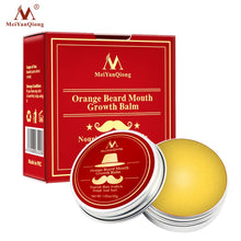 Load image into Gallery viewer, Natural Orange Organic Beard Oil Beard Wax balm Hair Loss Products Leave-In Conditioner for Groomed Beard Growth Health Care 30g