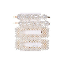 Load image into Gallery viewer, New luxurious 2-5pcs Fashion Snap Button Pearl Hair Clip Women Sweet geometry Simulated pearl Épingle à cheveux Party Jeweley Gift