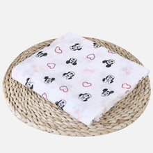 Load image into Gallery viewer, 100% Organic Cotton Swaddle Blanket , Flamingo Print. Muslin Baby Blankets, Infant Swaddle Towel For Newborns Baby Wrap Kids Bed Sheet