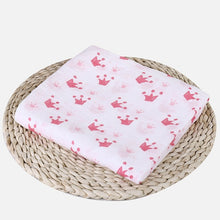 Load image into Gallery viewer, 100% Organic Cotton Swaddle Blanket , Flamingo Print. Muslin Baby Blankets, Infant Swaddle Towel For Newborns Baby Wrap Kids Bed Sheet