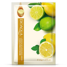 Load image into Gallery viewer, Six Fruit and Plant Facial Mask with Moisturizing Oil-control . Blueberry Cucumber Pomegranate Fruit Aloe Sheet Mask Face Mask