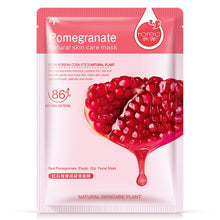 Load image into Gallery viewer, Six Fruit and Plant Facial Mask with Moisturizing Oil-control . Blueberry Cucumber Pomegranate Fruit Aloe Sheet Mask Face Mask