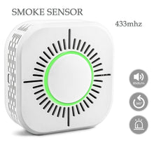 Load image into Gallery viewer, Smart Smoke Detector Wireless 433MHz Fire Security Alarm Protection Alarm Sensor For WIFI office home security Alarm System