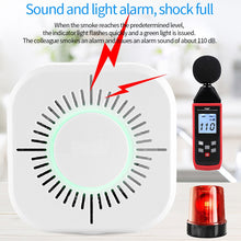 Load image into Gallery viewer, Wireless Smoke Sensor Detector 433mhz Fire Alarm System Security that works with Sonoff Bridge Wifi Google/Smart Home Alexa