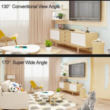 Load image into Gallery viewer, IP wifi Camera for Surveillance 1080P in HD and with Night Vision AI Detection 170° IP65 waterproof. perfect for Baby Security Monitor
