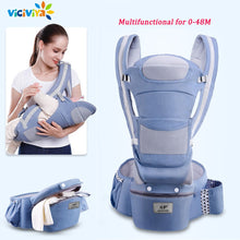 Load image into Gallery viewer, 0-48M Ergonomic Baby infant Carrier, attached with Infant Baby Hipseat  Front Facing carrier. perfect for travelling
