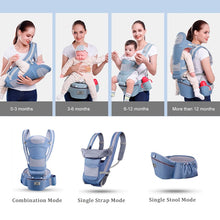 Load image into Gallery viewer, 0-48M Ergonomic Baby infant Carrier, attached with Infant Baby Hipseat  Front Facing carrier. perfect for travelling
