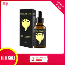 Load image into Gallery viewer, 100% Natural 30ML  Facial Hair accelerator,  Grow Beard Essential  Hair and Beard Growth Oil Men Beard Grooming Products
