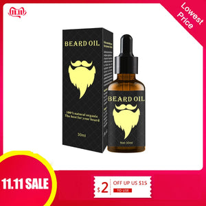 100% Natural 30ML  Facial Hair accelerator,  Grow Beard Essential  Hair and Beard Growth Oil Men Beard Grooming Products