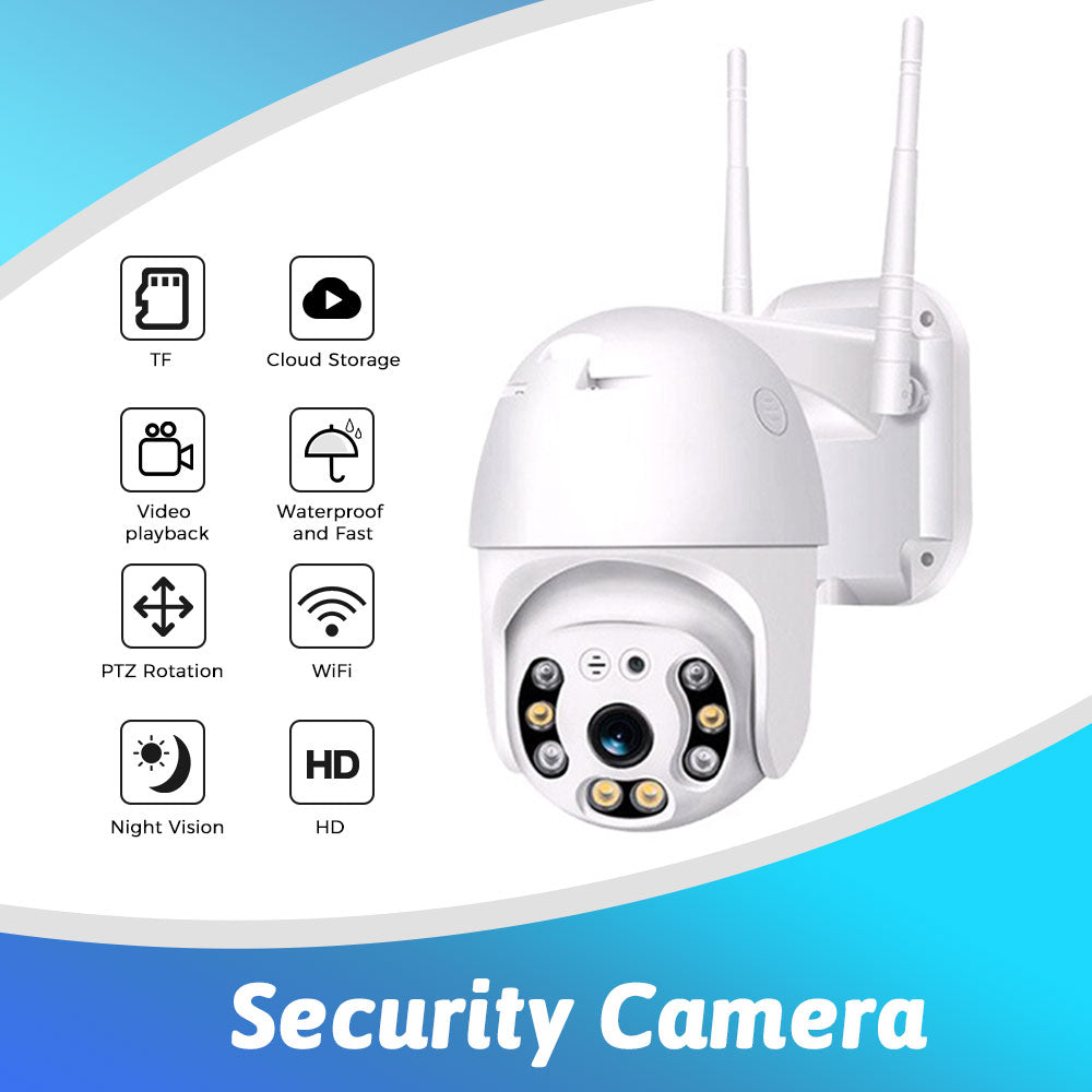 1080P PTZ IP Camera Wifi Outdoor Speed Dome , Wireless Wifi Security Camera with Pan Tilt mode 8X Digital Zoom 4MP Network CCTV Surveillance