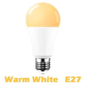 15W WiFi Smart Light Bulb Works with Alexa/Google Home 85-265V RGB+White Dimmable Timer Function Magic Bulb