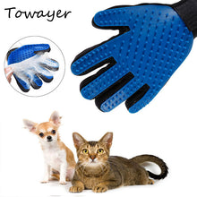 Load image into Gallery viewer, 1PC pet  Hair Removal Gloves, for pet grooming Grooming massage and Deshedding Dogs, cats, horses, hamsters, bunny
