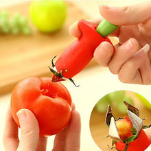 Load image into Gallery viewer, 1PC Strawberry Huller Creative Fruit Leaf Remover Gadget Tomato Stalks Corers Strawberry Knife Stem Remover Kitchen Tools
