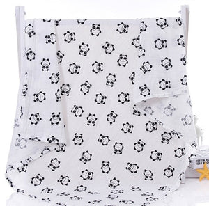 1Pc 100% Cotton Baby muslin blankets,  Soft Newborn Blankets for Bath