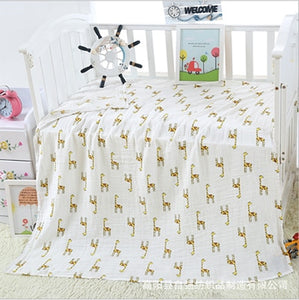 1Pc 100% Cotton Baby muslin blankets,  Soft Newborn Blankets for Bath