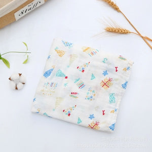 1Pc 100% Cotton Baby muslin blankets,  Soft Newborn Blankets for Bath