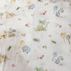 1Pc 100% Cotton Baby muslin blankets,  Soft Newborn Blankets for Bath